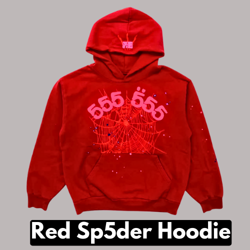 sp5der Red hoodie