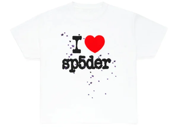 Sp5der I Heart T-Shirt White